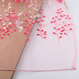 100*200cm Tulips Printing Tulle Curtains Sheer Drape Balcony Window Decoration Pink