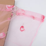 100*200cm Tulips Printing Tulle Curtains Sheer Drape Balcony Window Decoration Pink