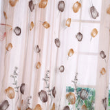 100*200cm Tulips Printing Tulle Curtains Sheer Drape Balcony Window Decoration Orange In Australia - Darrahopens