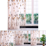 100*200cm Tulips Printing Tulle Curtains Sheer Drape Balcony Window Decoration Orange In Australia - Darrahopens