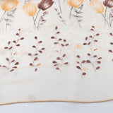 100*200cm Tulips Printing Tulle Curtains Sheer Drape Balcony Window Decoration Orange