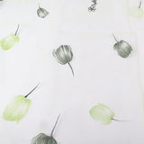 100*200cm Tulips Printing Tulle Curtains Sheer Drape Balcony Window Decoration Green
