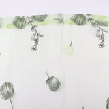 100*200cm Tulips Printing Tulle Curtains Sheer Drape Balcony Window Decoration Green