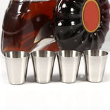 Portable Stainless Steel Tea Coffee Cup 30ml Beer Mug Bag Using for Travel (4 pcs) In Australia - Darrahopens