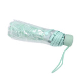 1PC Transparent Folding Umbrella Fashionable Princess Umbrella Cherry Blossom # Light Green In Australia - Darrahopens