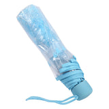 1PC Transparent Folding Umbrella Fashionable Princess Umbrella Cherry Blossom # Blue In Australia - Darrahopens