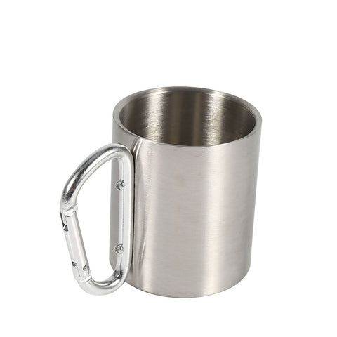 Stainless Steel Portable Mug Travel Camping Hiking Outdoor Sports Water Cups With Handle In Australia - Darrahopens
