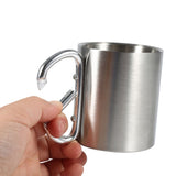 Stainless Steel Portable Mug Travel Camping Hiking Outdoor Sports Water Cups With Handle In Australia - Darrahopens