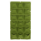 Planting Bag Garden Balcony Wall Vertical Flower Plants Hanging Planter (18 Pockets) In Australia - Darrahopens
