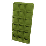 Planting Bag Garden Balcony Wall Vertical Flower Plants Hanging Planter (18 Pockets) In Australia - Darrahopens