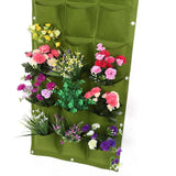 Planting Bag Garden Balcony Wall Vertical Flower Plants Hanging Planter (18 Pockets)