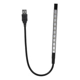 5V Flexible Mini USB LED Reading Light Lamp Flashlight For Laptop PC Computer Keyboard Black In Australia - Darrahopens