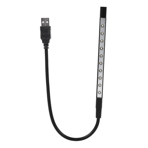 5V Flexible Mini USB LED Reading Light Lamp Flashlight For Laptop PC Computer Keyboard Black In Australia - Darrahopens