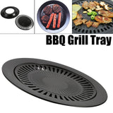 BBQ Grill Rack Barbeque Kitchen Barbecue Pan Indoor Outdoor Nonstick Roasting Trays Tool