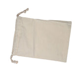 Household Plain Cotton Drawstring Storage Laundry Sack Stuff Bag for Travel Home Use 15 * 20CM