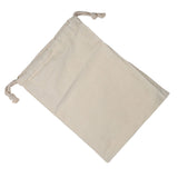 Household Plain Cotton Drawstring Storage Laundry Sack Stuff Bag for Travel Home Use 15 * 20CM