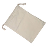 Household Plain Cotton Drawstring Storage Laundry Sack Stuff Bag for Travel Home Use 15 * 20CM