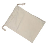 Household Plain Cotton Drawstring Storage Laundry Sack Stuff Bag for Travel Home Use 15 * 20CM