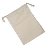 Household Plain Cotton Drawstring Storage Laundry Sack Stuff Bag for Travel Home Use 15 * 20CM
