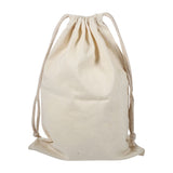 Household Plain Cotton Drawstring Storage Laundry Sack Stuff Bag for Travel Home Use 22 * 28CM In Australia - Darrahopens