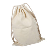 Household Plain Cotton Drawstring Storage Laundry Sack Stuff Bag for Travel Home Use 22 * 28CM In Australia - Darrahopens