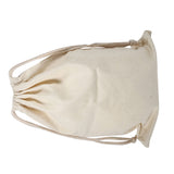 Household Plain Cotton Drawstring Storage Laundry Sack Stuff Bag for Travel Home Use 22 * 28CM