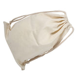 Household Plain Cotton Drawstring Storage Laundry Sack Stuff Bag for Travel Home Use 22 * 28CM