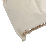 Household Plain Cotton Drawstring Storage Laundry Sack Stuff Bag for Travel Home Use 22 * 28CM