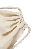 Household Plain Cotton Drawstring Storage Laundry Sack Stuff Bag for Travel Home Use 22 * 28CM