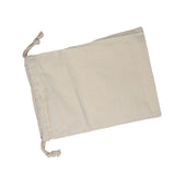 Household Plain Cotton Drawstring Storage Laundry Sack Stuff Bag for Travel Home Use 30 * 40CM