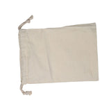 Household Plain Cotton Drawstring Storage Laundry Sack Stuff Bag for Travel Home Use 30 * 40CM