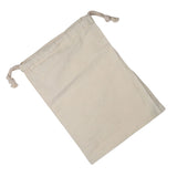 Household Plain Cotton Drawstring Storage Laundry Sack Stuff Bag for Travel Home Use 30 * 40CM