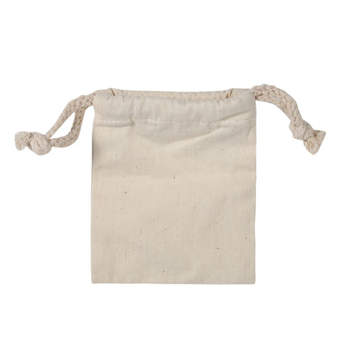 Household Plain Cotton Drawstring Storage Laundry Sack Stuff Bag for Travel Home Use 10 * 12CM In Australia - Darrahopens