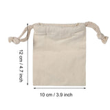 Household Plain Cotton Drawstring Storage Laundry Sack Stuff Bag for Travel Home Use 10 * 12CM In Australia - Darrahopens