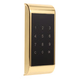 Touch Keypad Password Key Access Lock Digital Electronic Security Cabinet Coded Locker(Gold)