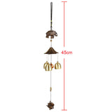 Antique Metal Elephant Windchime Church Bells Wind Chimes Door Hanging Decoration