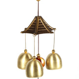 Antique Metal Elephant Windchime Church Bells Wind Chimes Door Hanging Decoration