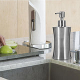304 Stainless Steel Bathroom Shower Pump Lotion Dispenser Liquid Bottle (400ml)