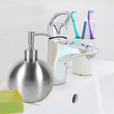 1pc 304 Stainless Steel Ball Shaped Bathroom Shampoo Shower Liquid Pump Dispenser Bottle 500ml