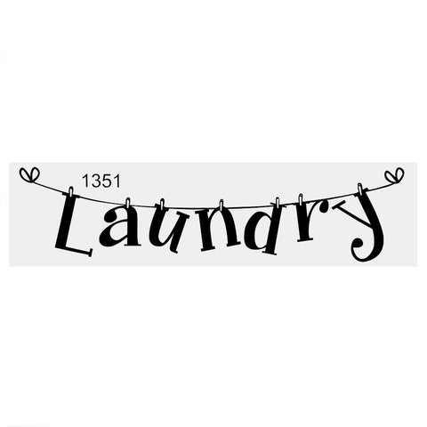 1Pc Black PVC Wall Sticker Laundry Quote Vinyl Art Decal Home Room Decoration Removable