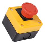 1Pc 660V 10A Plastic Shell Red Sign Emergency Stop Mushroom Push Button Switch New