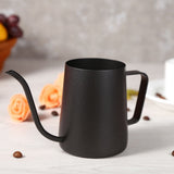 Black Stainless Steel Pour Coffee Drip Pot Kettle With Long Over Gooseneck Spout (350ml) In Australia - Darrahopens