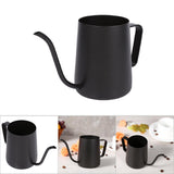 Black Stainless Steel Pour Coffee Drip Pot Kettle With Long Over Gooseneck Spout (350ml) In Australia - Darrahopens