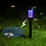 Solar Power Insect Trap Electronic Mosquito Bugs Killer LED Light Outdoor Garden Lawn Lamp