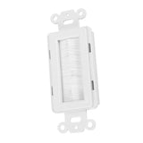 Plastic Anti dust Brush Cable Wall Plate Port Insert Cover Outlet Mount Multimedia Panel New #1