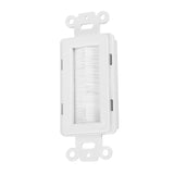 Plastic Anti dust Brush Cable Wall Plate Port Insert Cover Outlet Mount Multimedia Panel New #1