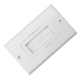 Plastic Anti dust Brush Cable Wall Plate Port Insert Cover Outlet Mount Multimedia Panel New #1