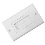 Plastic Anti dust Brush Cable Wall Plate Port Insert Cover Outlet Mount Multimedia Panel New #1