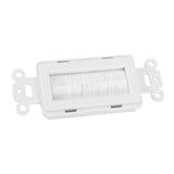 Plastic Anti dust Brush Cable Wall Plate Port Insert Cover Outlet Mount Multimedia Panel New #1