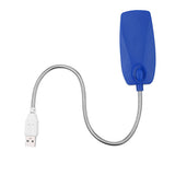 5V Flexible Gooseneck Mini USB 28 LED Portable Reading Light Computer Lamp With Switch Blue